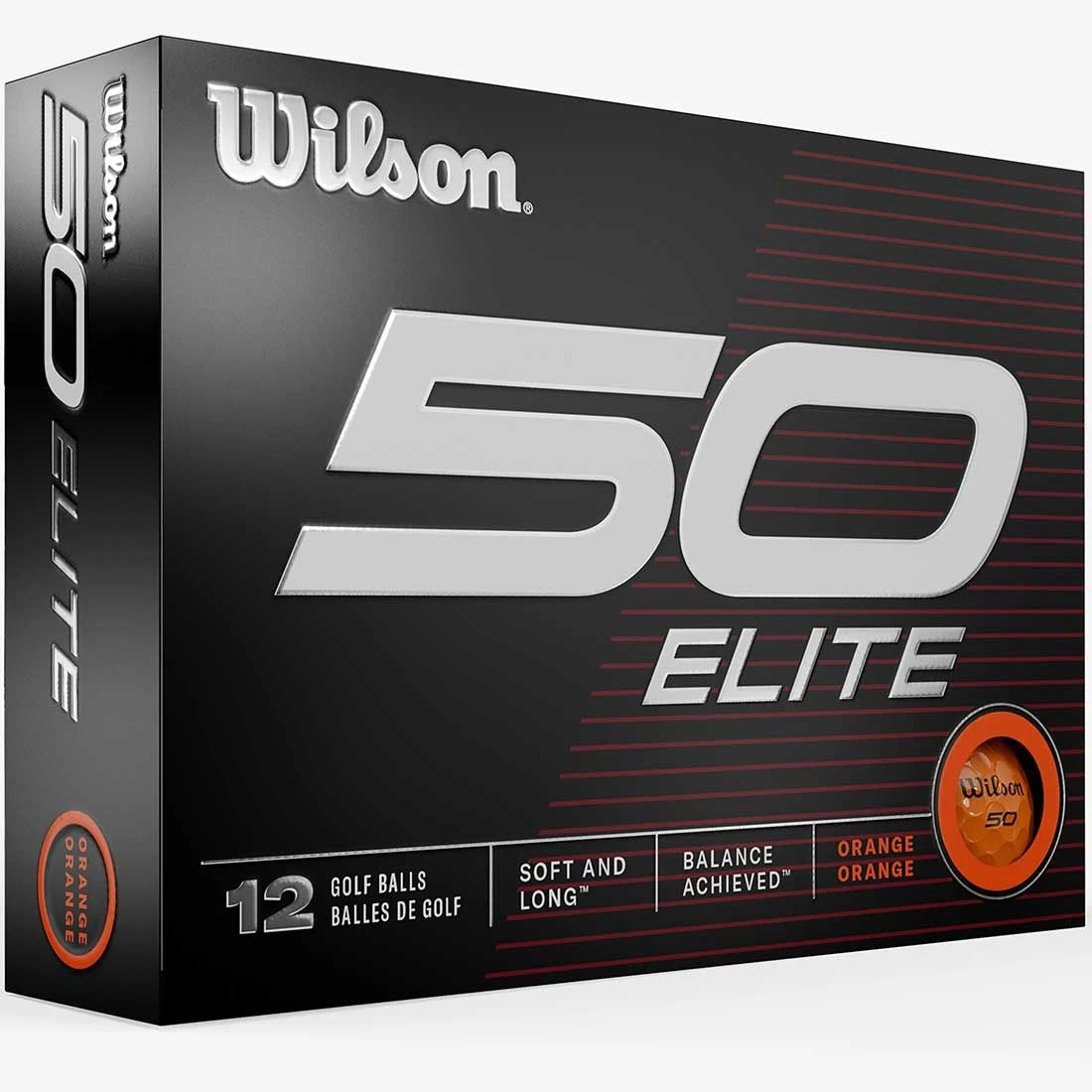 Wilson Staff Wilson 50 Elite Orange Golf Balls 3 Wilson Staff Wilson 50 Elite Orange Golf Balls