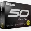 Wilson Staff Wilson 50 Elite Yellow Personalized Golf Balls -Golf World Shop 2023 wilson 50 elite yellow golf balls box itempicture