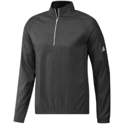 Adidas 2022 Deboss Quarter Zip Pullover -Golf World Shop adidas 2022 deboss quarter zip pullover black itempicture