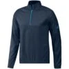 Adidas 2022 Deboss Quarter Zip Pullover -Golf World Shop adidas 2022 deboss quarter zip pullover crew navy itempicture