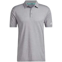 Adidas Heather Heat.Rdy Polo -Golf World Shop adidas 2022 heather heat rdy polo grey three white itempicture