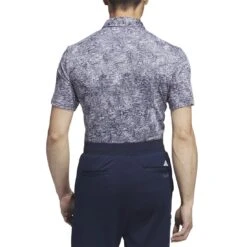 Adidas Aerial Jacquard Polo -Golf World Shop adidas 2023 aerial jacquard polo grey three back itempicture