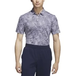 Adidas Aerial Jacquard Polo -Golf World Shop adidas 2023 aerial jacquard polo grey three itempicture