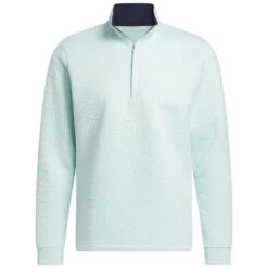 Adidas DWR 1/4 Zip Pullover -Golf World Shop adidas 2023 dwr quarter zip pullover semi flash aqua itempicture