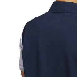 Adidas Elevated Quarter Zip Vest -Golf World Shop adidas 2023 elevated quarter zip vest collegiate navy detail1 itempicture