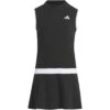 Adidas Girls Sleeveless Versatile Dress 2 Adidas Girls Sleeveless Versatile Dress -Golf World Shop adidas 2023 girls sleeveless versatile dress black front itempicture