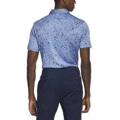 Adidas 2023 Jacquard Polo -Golf World Shop adidas 2023 jacquard polo collegiate navy back itempicture