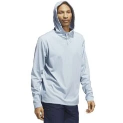 Adidas Lightweight Hoodie -Golf World Shop adidas 2023 lightweight hoodie wonder blue hood itempicture