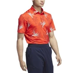 Adidas Oasis Mesh Polo -Golf World Shop adidas 2023 oasis mesh polo bright red side itempicture