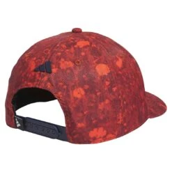 Adidas Tour 3-Stripes Print Hat -Golf World Shop adidas 2023 tour 3 stripes print hat preloved red back itempicture