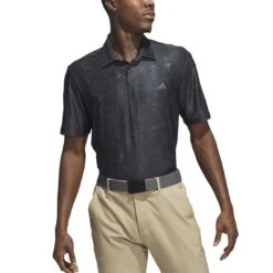 Adidas Ultimate365 Printed Polo -Golf World Shop adidas 2023 ultimate365 printed polo black itempicture