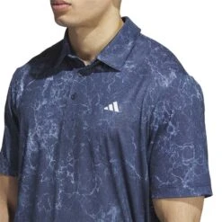 Adidas Ultimate365 Printed Polo -Golf World Shop adidas 2023 ultimate365 printed polo collegiate navy detail2 itempicture
