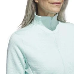 Adidas Women's COLD.RDY Jacket 17 Adidas Women's COLD.RDY Jacket -Golf World Shop adidas 2023 womens cold rdy jacket semi flash aqua detail2 itempicture