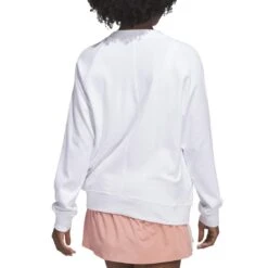 Adidas Women's Made With Nature Sweatshirt -Golf World Shop adidas 2023 womens made with nature sweatshirt white back itempicture