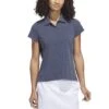 Adidas 2023 Women's Go-To Heathered Polo -Golf World Shop adidas 23 womens go to heathered polo collegiate navy itempicture