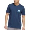 Adidas Core T-Shirt 1 Adidas Core T-Shirt -Golf World Shop adidas core t shirt crew navy front itempicture