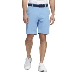 Adidas Crosshatch 9-Inch Shorts 13 Adidas Crosshatch 9-Inch Shorts -Golf World Shop adidas crosshatch 9 inch shorts pulse blue model front itempicture