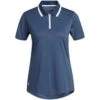 Adidas F21 Women's Equipment Short Sleeve Polo -Golf World Shop adidas f21 womens equipement short sleeve polo crew navy itempicture