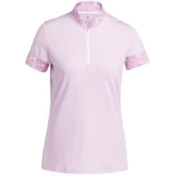 Adidas FW22 Women's Ultimate365 Printed Polo -Golf World Shop adidas fw22 womens ultimate365 printed polo bliss lilac itempicture