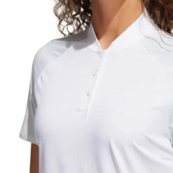 Adidas FW22 Women's Ultimate365 Printed Polo -Golf World Shop adidas fw22 womens ultimate365 printed polo white detail itempicture