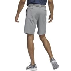 Adidas Go-To Hybrid 9-Inch Shorts -Golf World Shop adidas go to hybrid 9 inch shorts grey three back itempicture