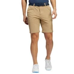 Adidas Go-To Hybrid 9-Inch Shorts -Golf World Shop adidas go to hybrid 9 inch shorts hemp on model itempicture