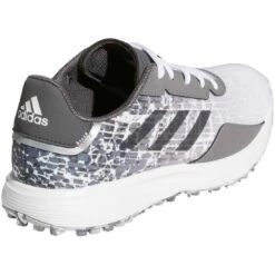 Adidas Juniors S2G Spikeless Golf Shoes White/Grey Four/Grey Six -Golf World Shop adidas juniors s2g spikeless golf shoes white grey four grey six gv9785 back itempicture