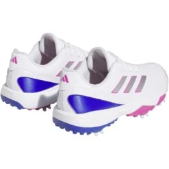 Adidas Juniors ZG23 Golf Shoes White/Lucid Fuchsia -Golf World Shop adidas juniors zg23 golf shoes white lucid fuchsia back itempicture