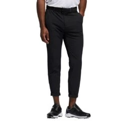 Adidas Pin Roll Pants -Golf World Shop adidas pin roll pants black on model itempicture