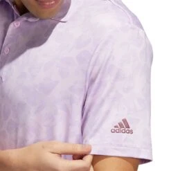 Adidas Prisma Print Polo -Golf World Shop adidas prisma print polo bliss lilac detail itempicture