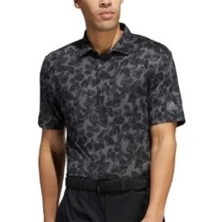 Adidas Prisma Print Polo -Golf World Shop adidas prisma print polo grey six black itempicture
