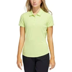 Adidas 2021 Women's Ultimate365 Solid Polo -Golf World Shop adidas s21 womens ultimate365 solid short sleeve polo pulse lime itempicture