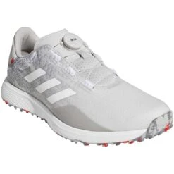 Adidas S2G Spikeless BOA Golf Shoes Grey Two/White/Grey Three -Golf World Shop adidas s2g spikeless golf shoes grey two white grey three gv9786 front itempicture