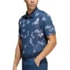 Adidas Splatter Print Polo -Golf World Shop adidas splatter print polo crew navy front itempicture