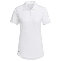 Adidas 2021 Women's Ultimate365 Solid Polo -Golf World Shop adidas ss21 womens ultimate365 solid polo white