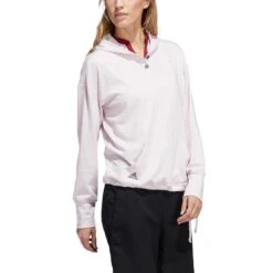 Adidas Women's Essentials Slub Recycled Hoodie -Golf World Shop adidas ss22 womens essentials slub recycled hoodie almost pink itempicture