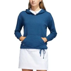 Adidas Women's Essentials Slub Recycled Hoodie -Golf World Shop adidas ss22 womens essentials slub recycled hoodie crew navy itempicture