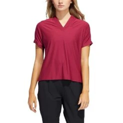 Adidas Women's Go-To Polo -Golf World Shop adidas ss22 womens go to polo legacy burgundy itempicture