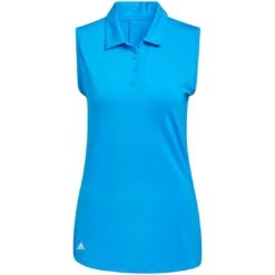 Adidas 2022 Women's Ultimate365 Solid Sleeveless Polo -Golf World Shop adidas ss22 womens ultimate365 solid sleeveless polo blue rush itempicture