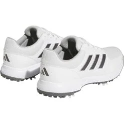 Adidas Tech Response 3.0 Golf Shoes White/Dark Silver/Silver -Golf World Shop adidas tech response 3 0 golf shoes white dark silver silver back itempicture