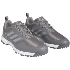 Adidas Tech Response 3.0 SL Golf Shoes Grey Four/Silver/Solar Gold -Golf World Shop adidas tech response 3 0 sl golf shoes grey four silver gold front itempicture