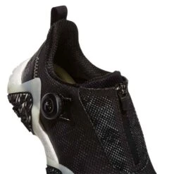 Adidas Women's Codechaos 22 BOA Golf Shoes Black/Linen Green/Dark Silver -Golf World Shop adidas womens codechaos 22 boa golf shoes black linen green top detail itempicture