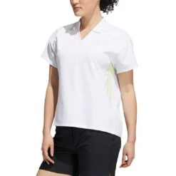 Adidas FW21 Women's 3-Stripe Polo -Golf World Shop adidas womens fw21 3 stripe polo white itempicture