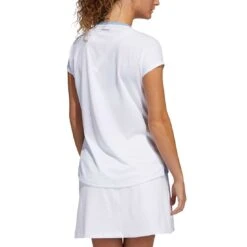 Adidas FW21 Women's Primeblue Heat.RDY Polo -Golf World Shop adidas womens fw21 primeblue heat rdy polo ambient sky back itempicture