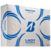 Bridgestone Lady Precept White Golf Balls -Golf World Shop bridgestone 2021 lady precept white golf balls lid itempicture
