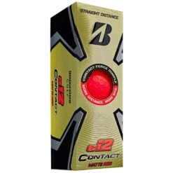 Bridgestone E12 Contact Matte Red Personalized Golf Balls -Golf World Shop bridgestone 2023 e12 contact matte red golf balls sleeve itempicture