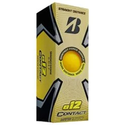 Bridgestone E12 Contact Matte Yellow Personalized Golf Balls -Golf World Shop bridgestone 2023 e12 contact matte yellow golf balls sleeve itempicture 1