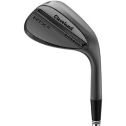 Cleveland RTX 6 ZipCore Black Satin Wedge -Golf World Shop cleveland rtx 6 zipcore black satin wedge flat itempicture