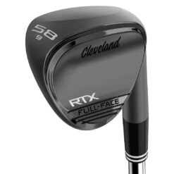 Cleveland RTX Full-Face Black Satin Wedge -Golf World Shop cleveland rtx full face black satin wedge 3quarter itempicture