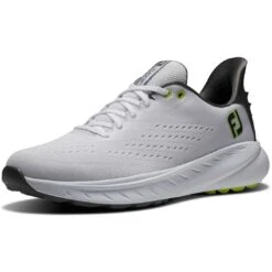 FootJoy Flex XP Golf Shoes White/Lime -Golf World Shop footjoy fj flex xp golf shoes white lime 56280 toe itempicture